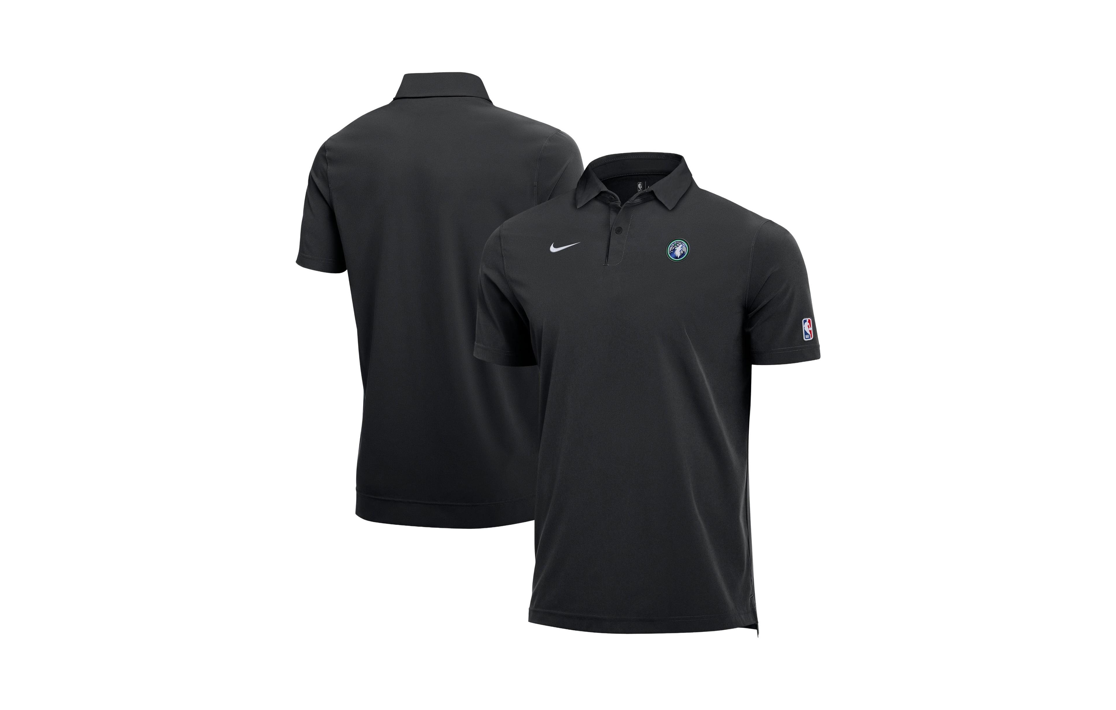 Nike Men's Black Minnesota Timberwolves 2026/27 Dri-fit Coaches Polo Shirt