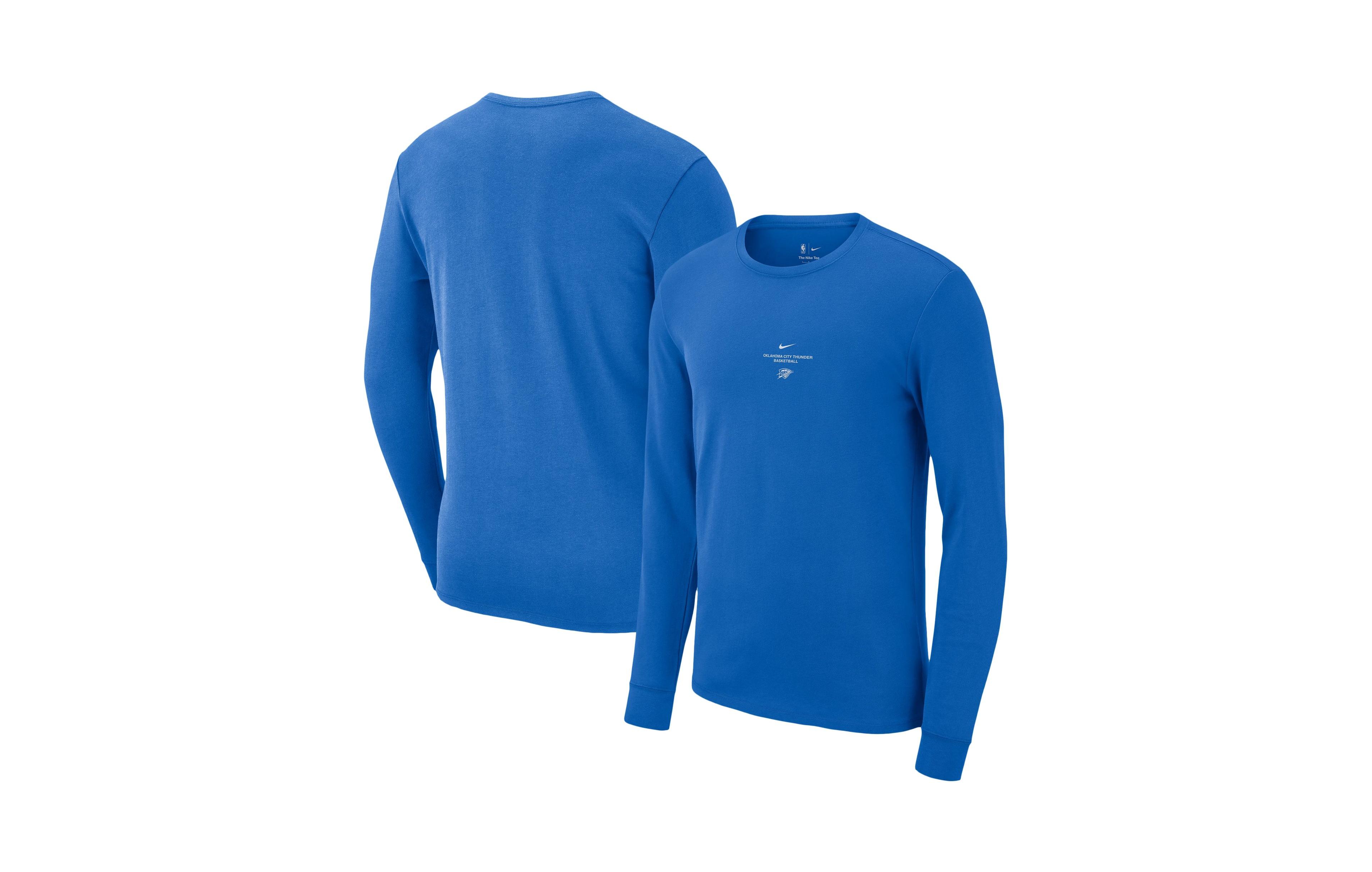 Nike Men's Blue Oklahoma City Thunder 2026 Standard Issue Practice Long Sleeve T-Shirt