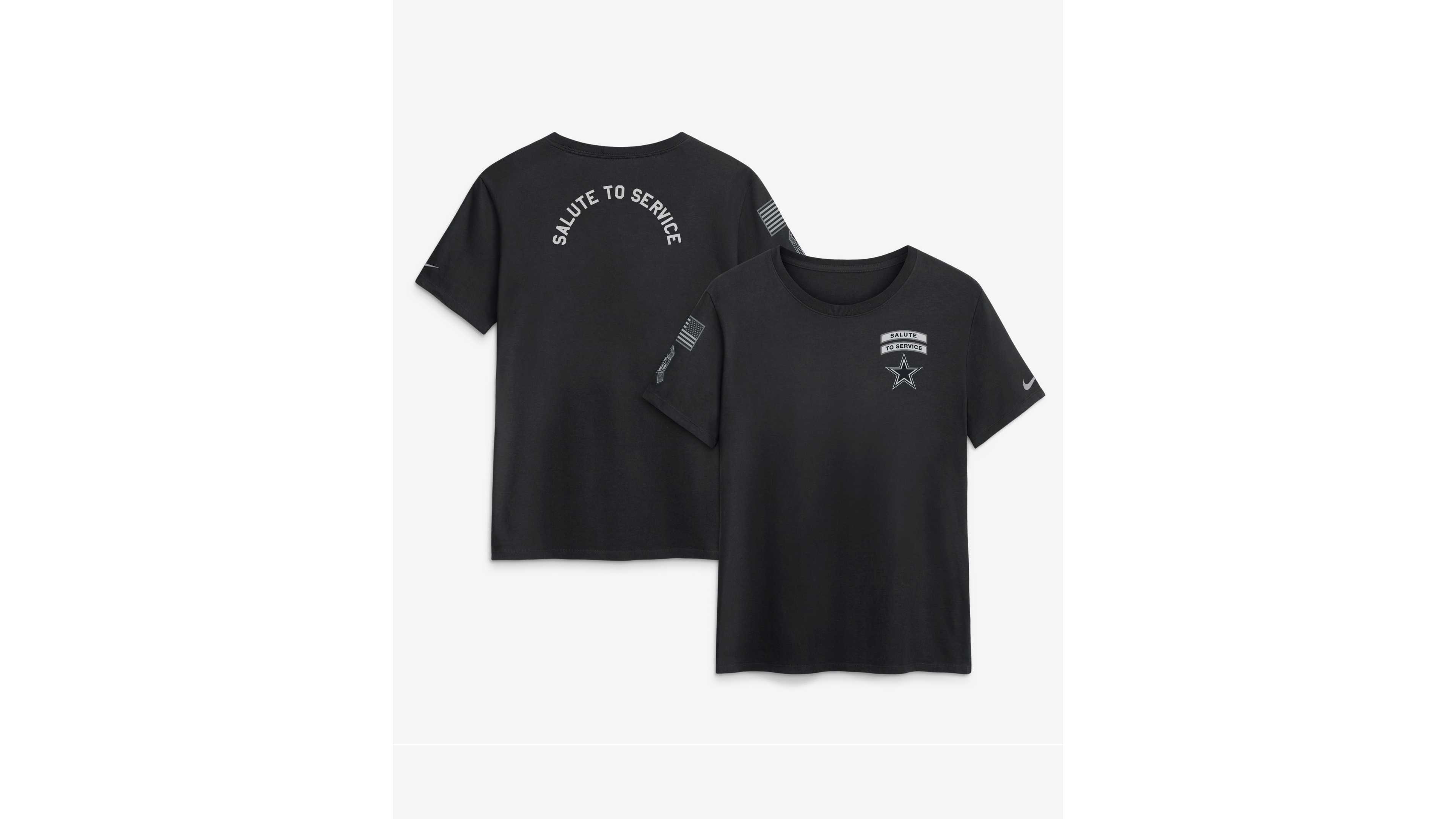 Nike Women's Black Dallas Cowboys 2026 Salute to Service T-Shirt