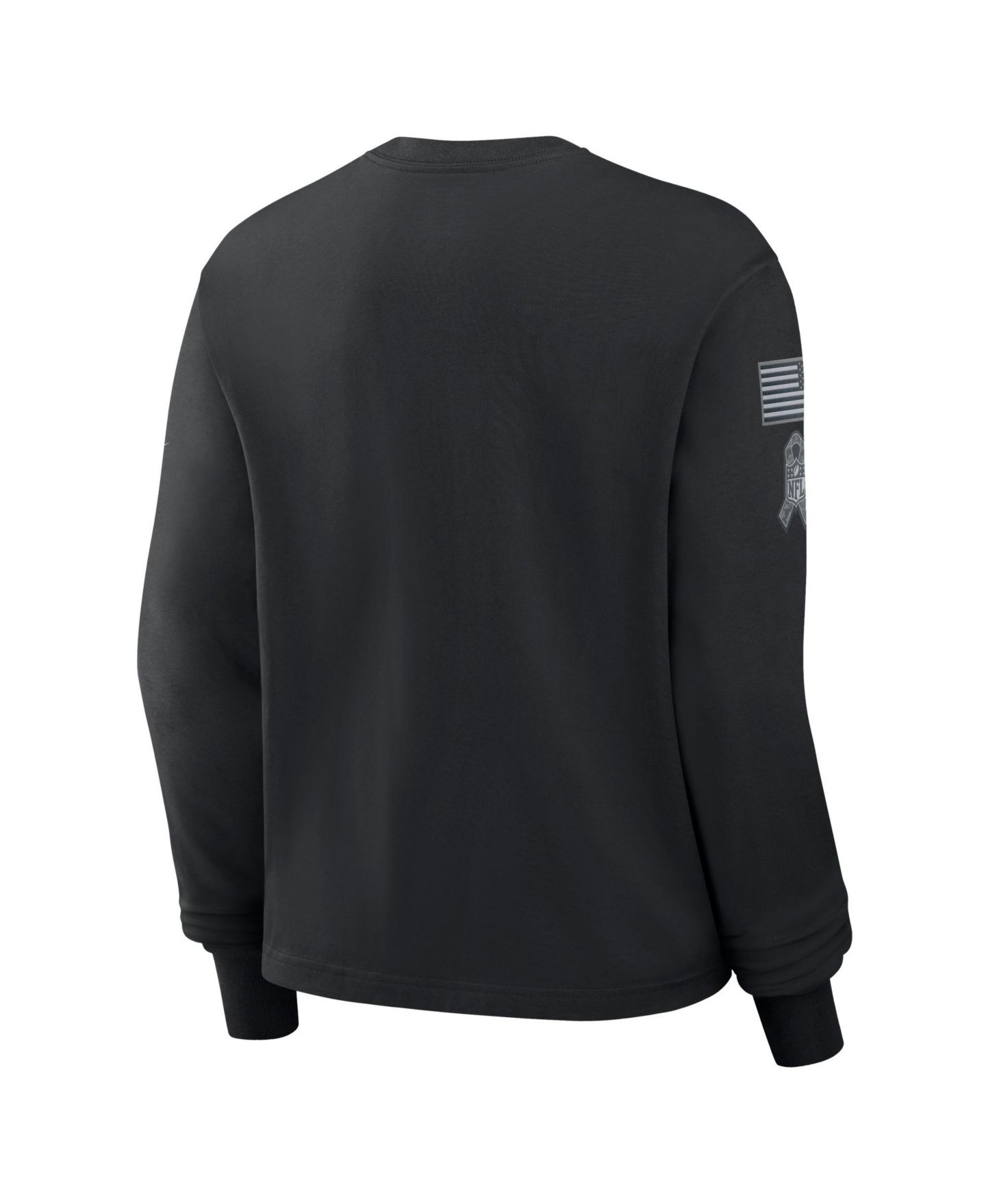 Женская футболка Nike Black Dallas Cowboys 2026 Salute to Service Sideline Long Sleeve — фото 4