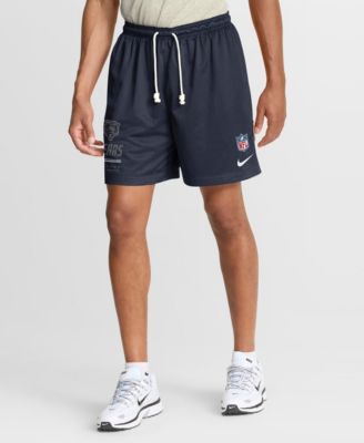 Men's Navy/Platinum Chicago Bears Sideline Standard Issue Dri-FIT Reversible Shorts