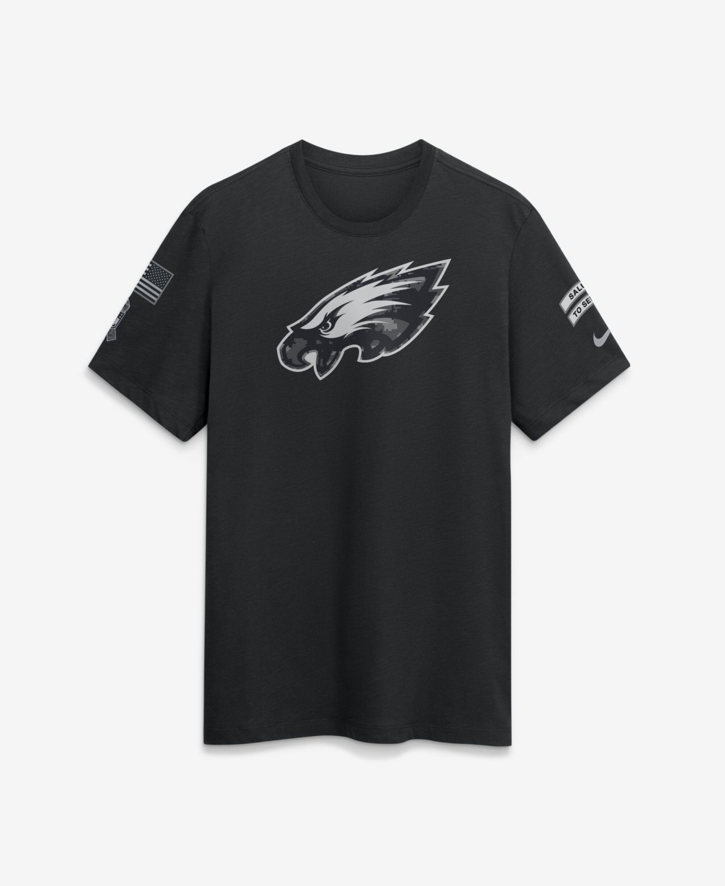 Мужская футболка Nike Black Philadelphia Eagles 2026 Salute to Service Slub — фото 1