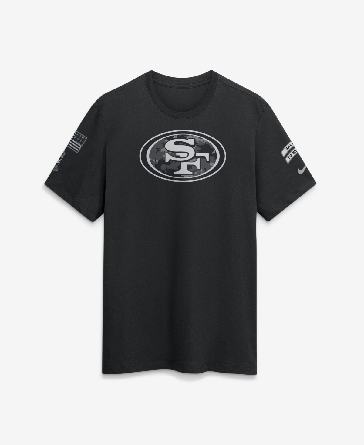 Nike Men's Black San Francisco 49ers 2026 Salute to Service Slub T-Shirt