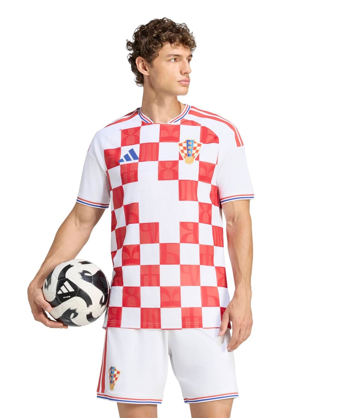 Adidas Men's White Croatia National Team 2027 Home On-Field Authentic Jersey