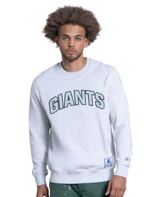 Men's Ash New York Giants Faceoff Fleece Sweatshirt