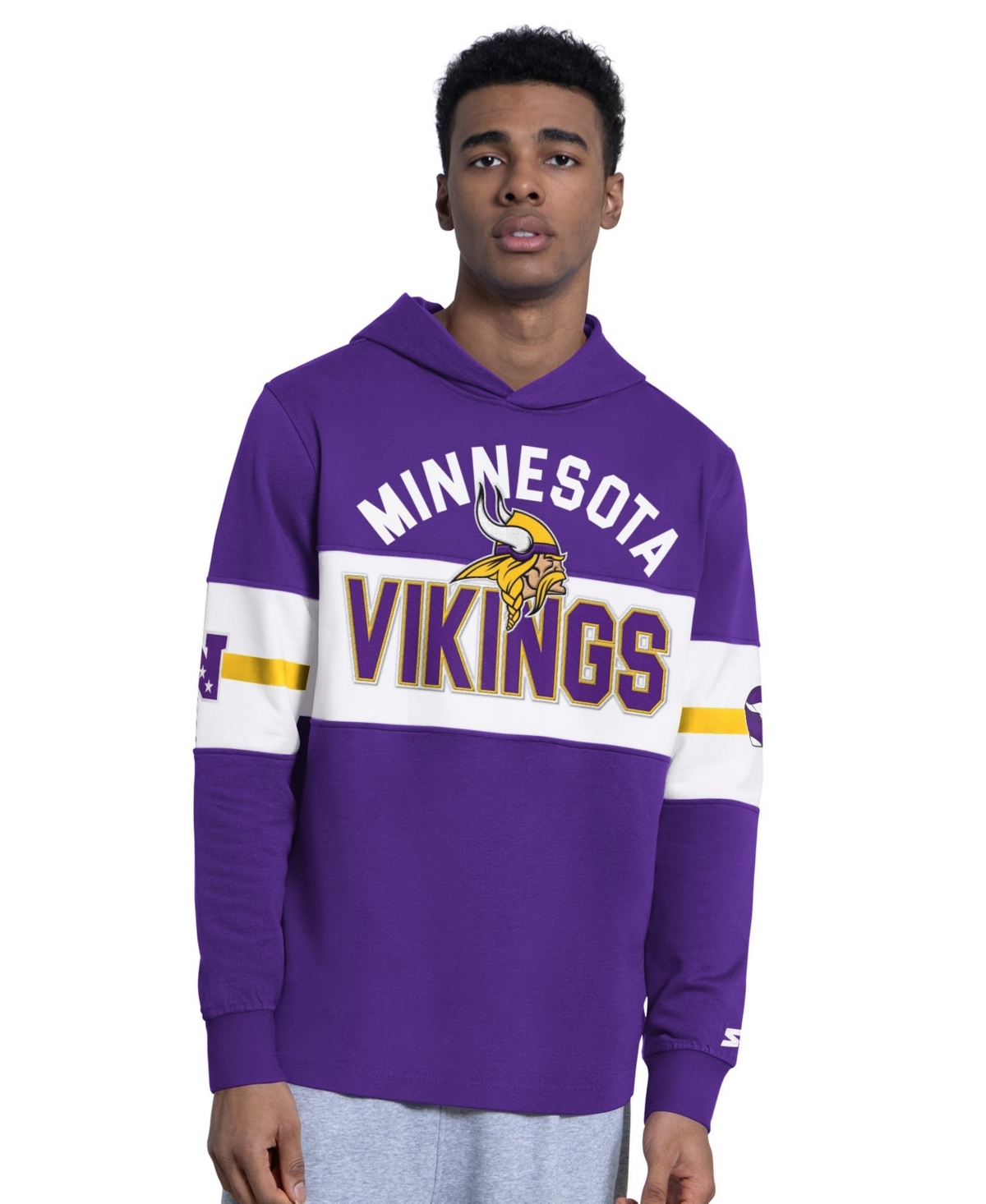 Starter Men's Purple Minnesota Vikings Fullback Hoodie - Purple, Gold