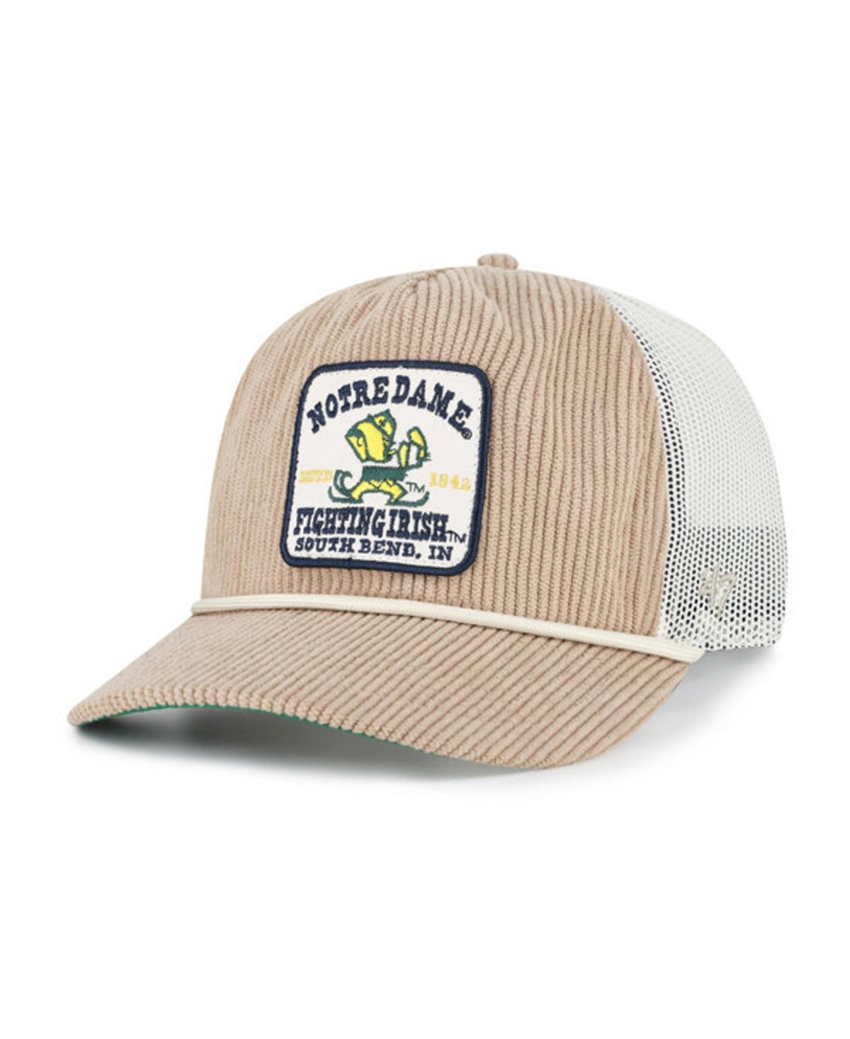'47 Brand Men's and Women's Khaki Notre Dame Fighting Irish Cordlandia Hitch Adjustable Hat - Khaki