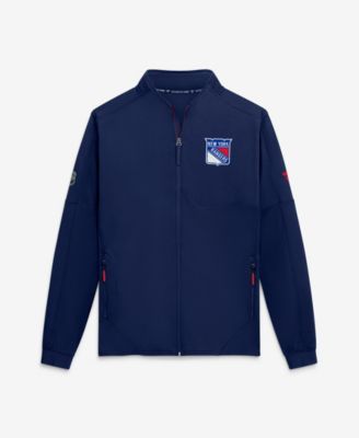 Men's Navy New York Rangers Authentic Pro Rink Fleece Full-Zip Jacket
