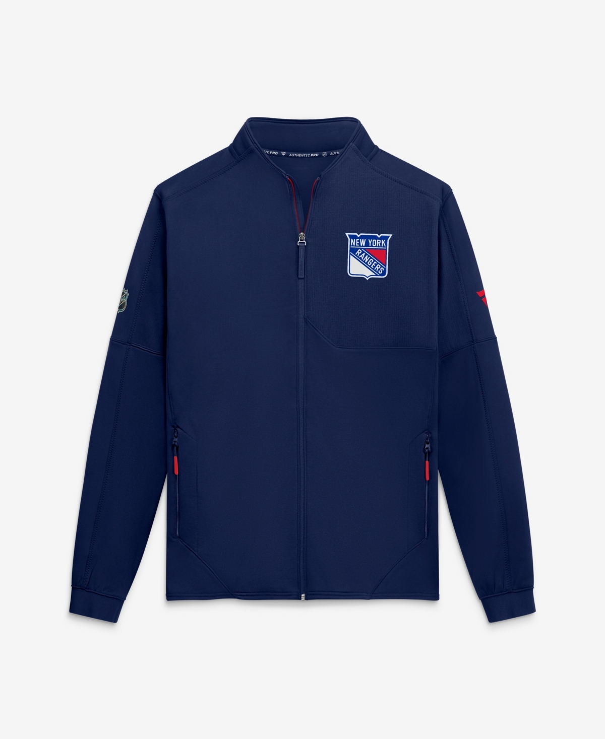 Fanatics Men's Navy New York Rangers Authentic Pro Rink Fleece Full-Zip Jacket