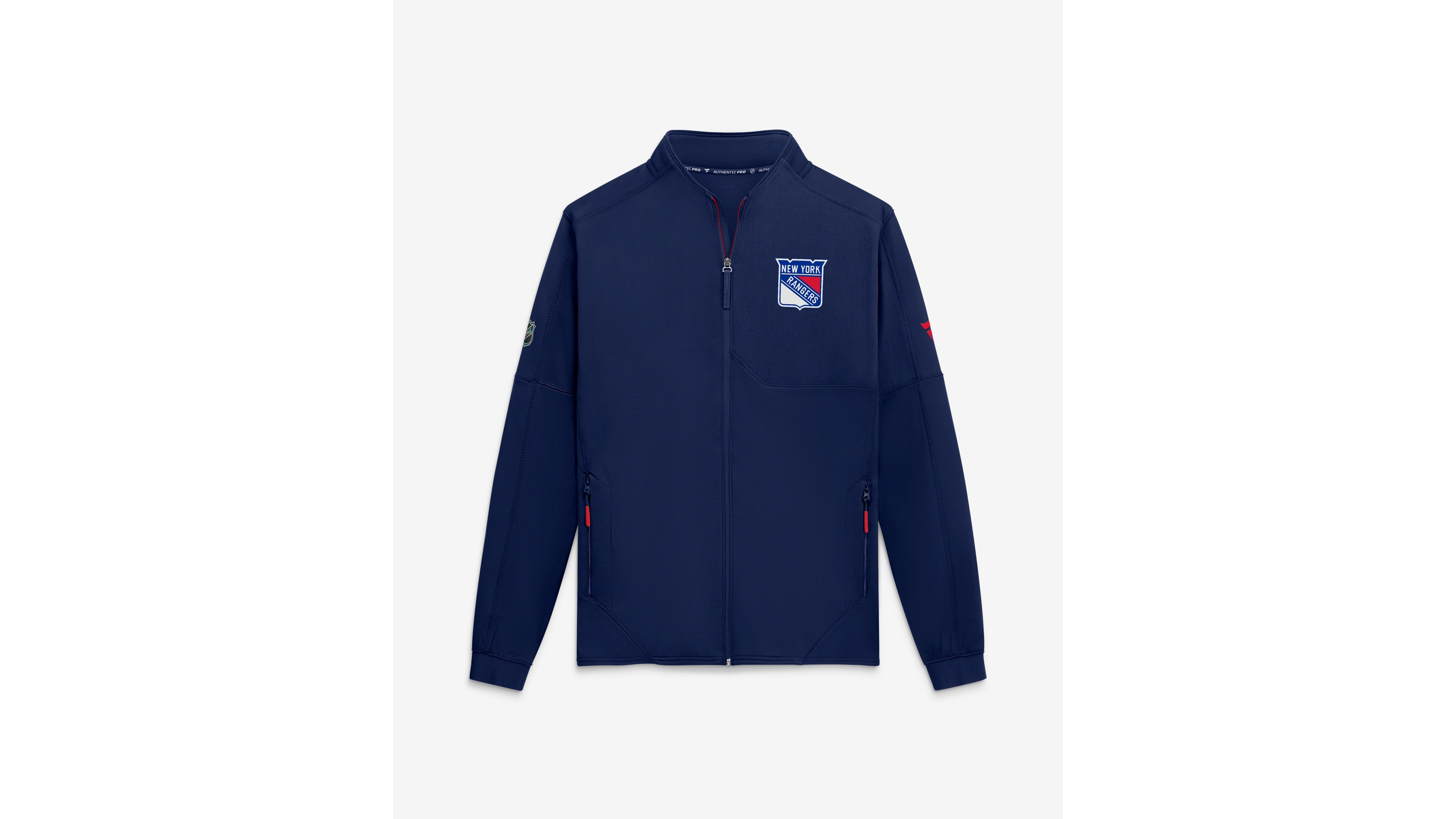 Fanatics Men's Navy New York Rangers Authentic Pro Rink Fleece Full-Zip Jacket