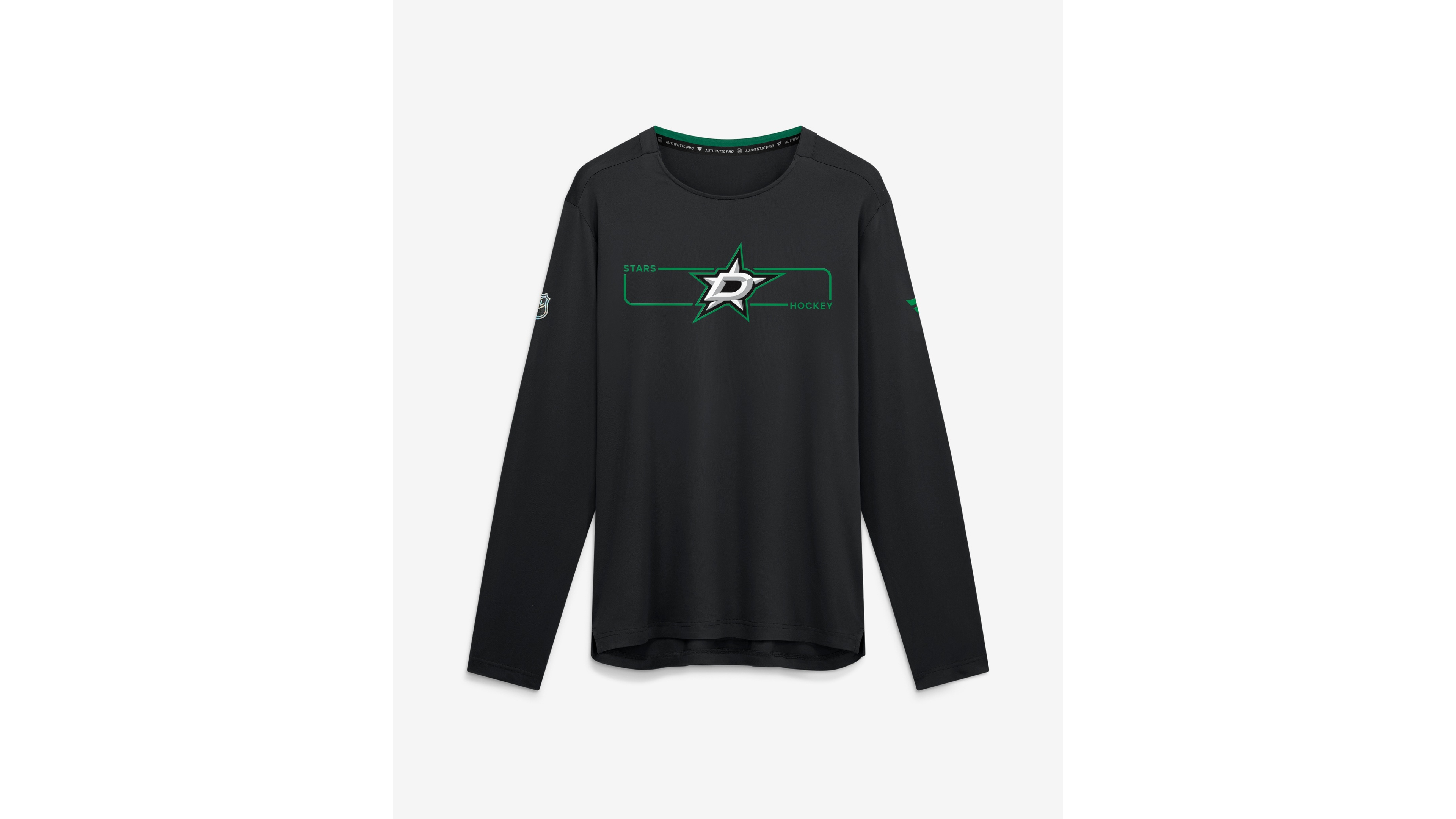 Fanatics Men's Black Dallas Stars Authentic Pro Rink Tech Long Sleeve T-Shirt