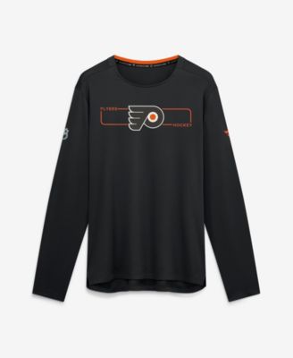 Men's Black Philadelphia Flyers Authentic Pro Rink Tech Long Sleeve T-Shirt