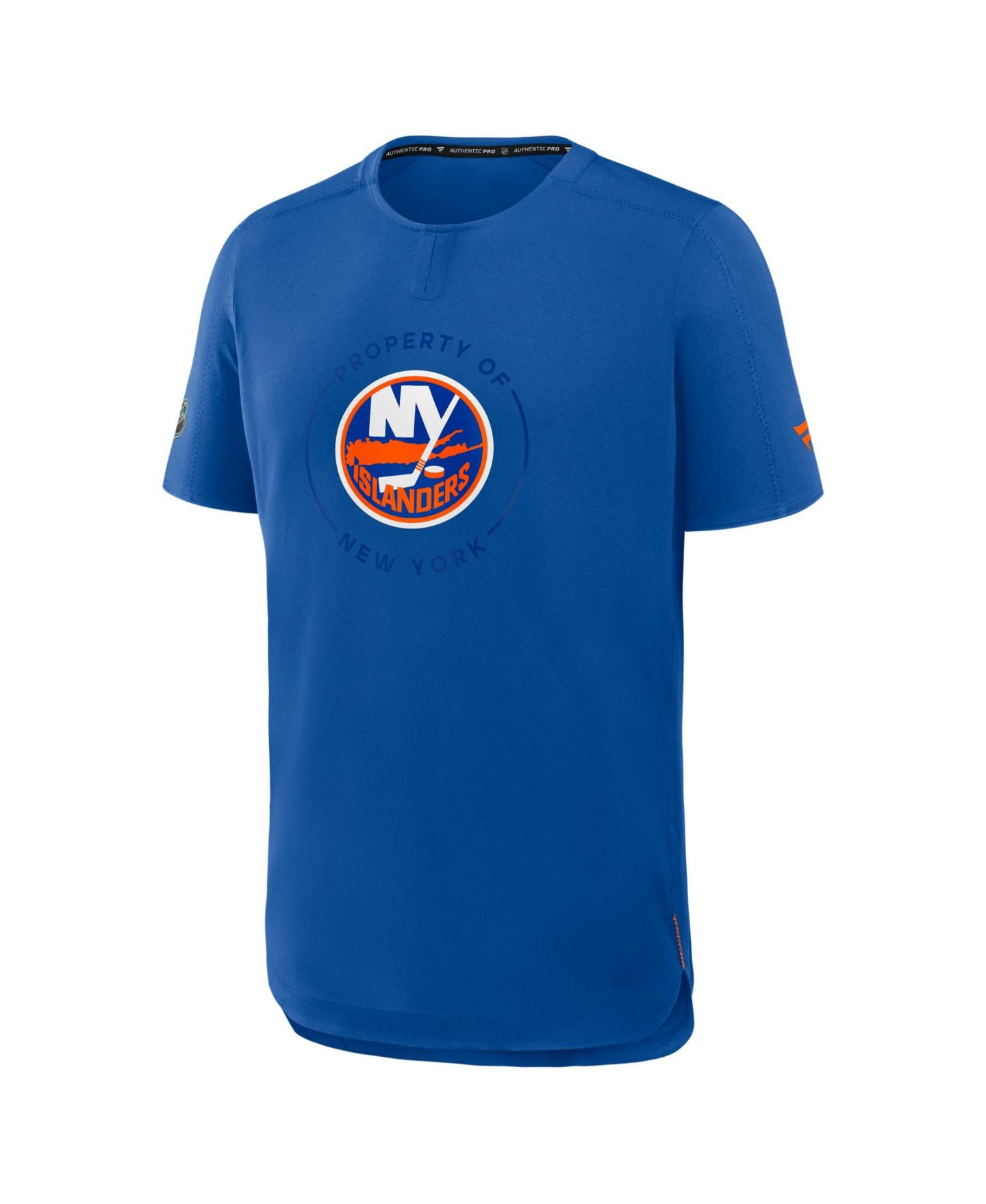 Мужская футболка Fanatics Royal New York Islanders Authentic Pro Train Performance — фото 3