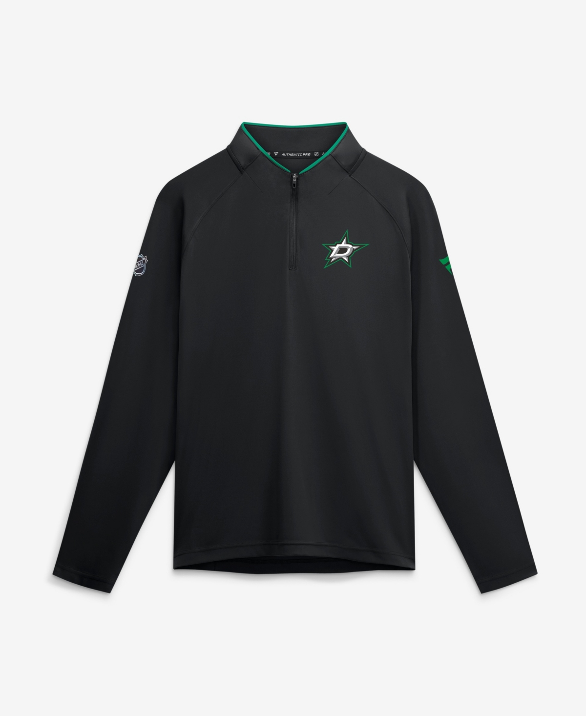 Fanatics Men's Black Dallas Stars Authentic Pro Rink Lightweight Quarter-Zip Pullover - Black