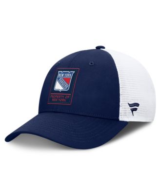 Men's Navy/White New York Rangers Authentic Pro Train Meshback Adjustable Hat