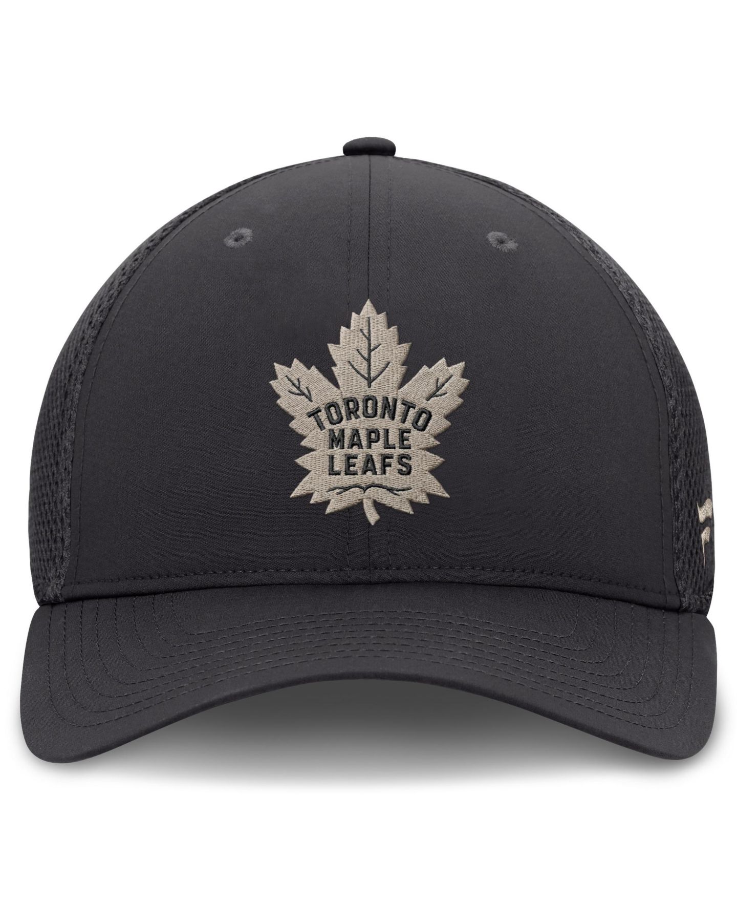 Мужской головной убор Fanatics Charcoal Toronto Maple Leafs Authentic Pro Road Meshback Stretch Hat — фото 2