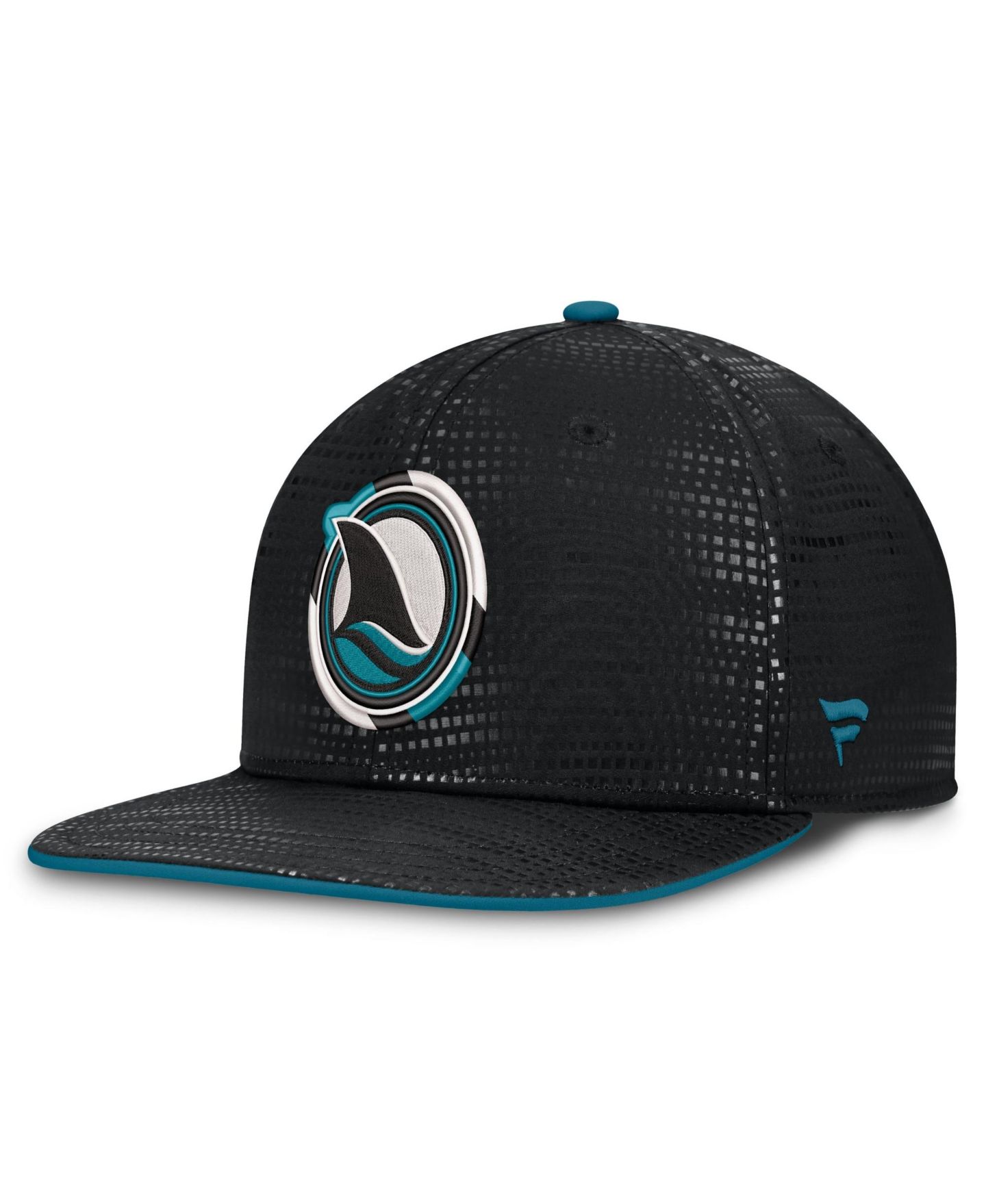 Мужская кепка Fanatics Black San Jose Sharks Alternate Authentic Pro Rink Snapback Hat — фото 3
