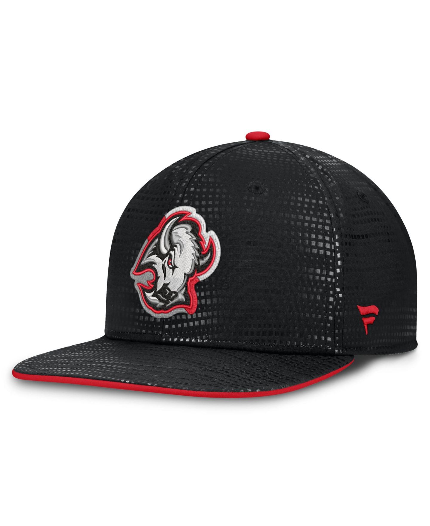 Мужская кепка Fanatics Black Buffalo Sabres Alternate Authentic Pro Rink Snapback Hat — фото 3