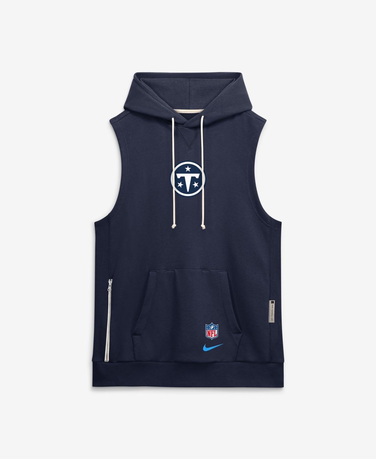 Nike Men's Navy Tennessee Titans 2026 Rivalries Collection Sideline Sleeveless Fleece Hoodie