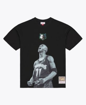 Men's Kevin Garnett Black Minnesota Timberwolves Hardwood Classics Player T-Shirt
