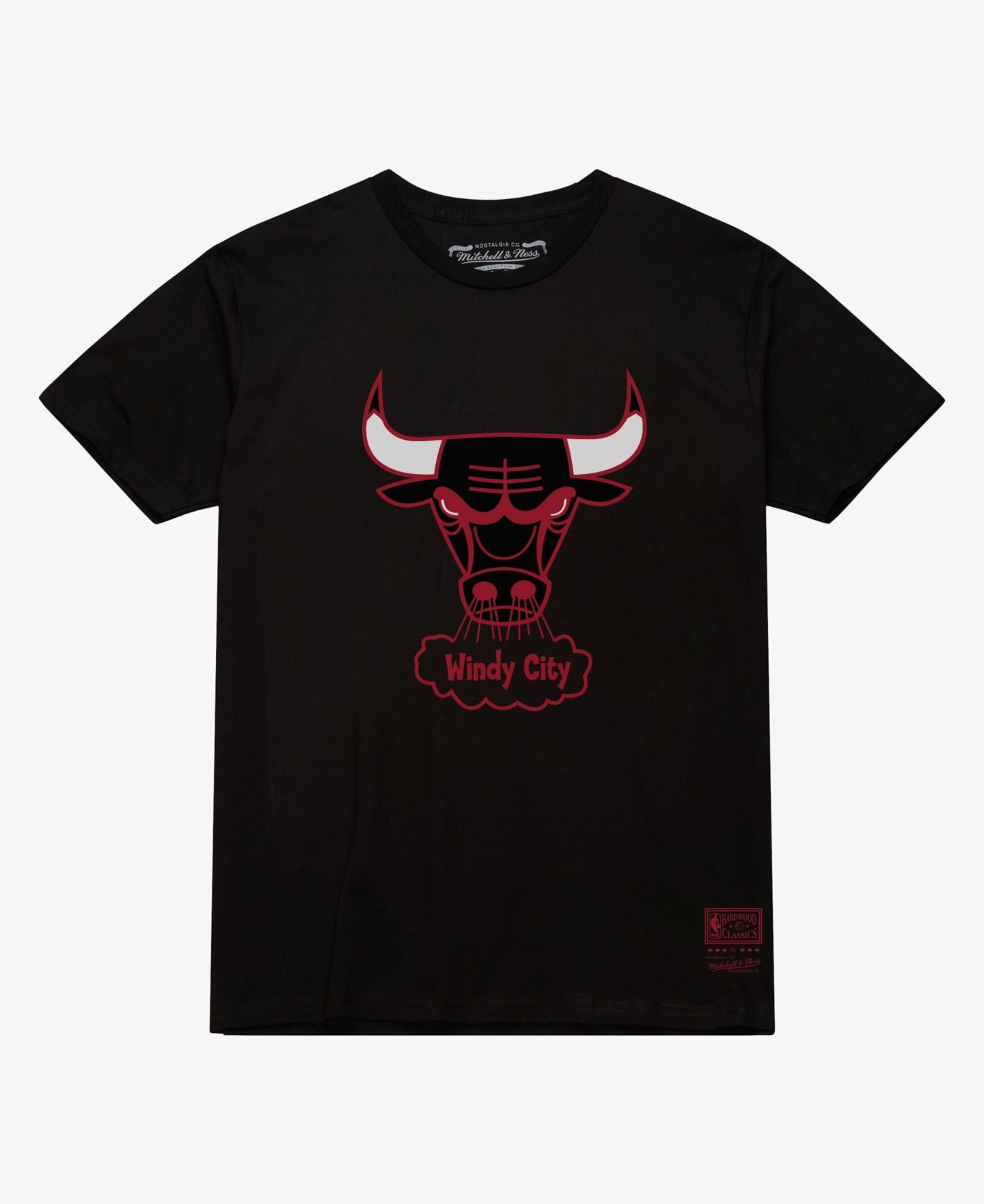 Футболка Mitchell & Ness Black Chicago Bulls Hardwood Classics Arch — фото 1