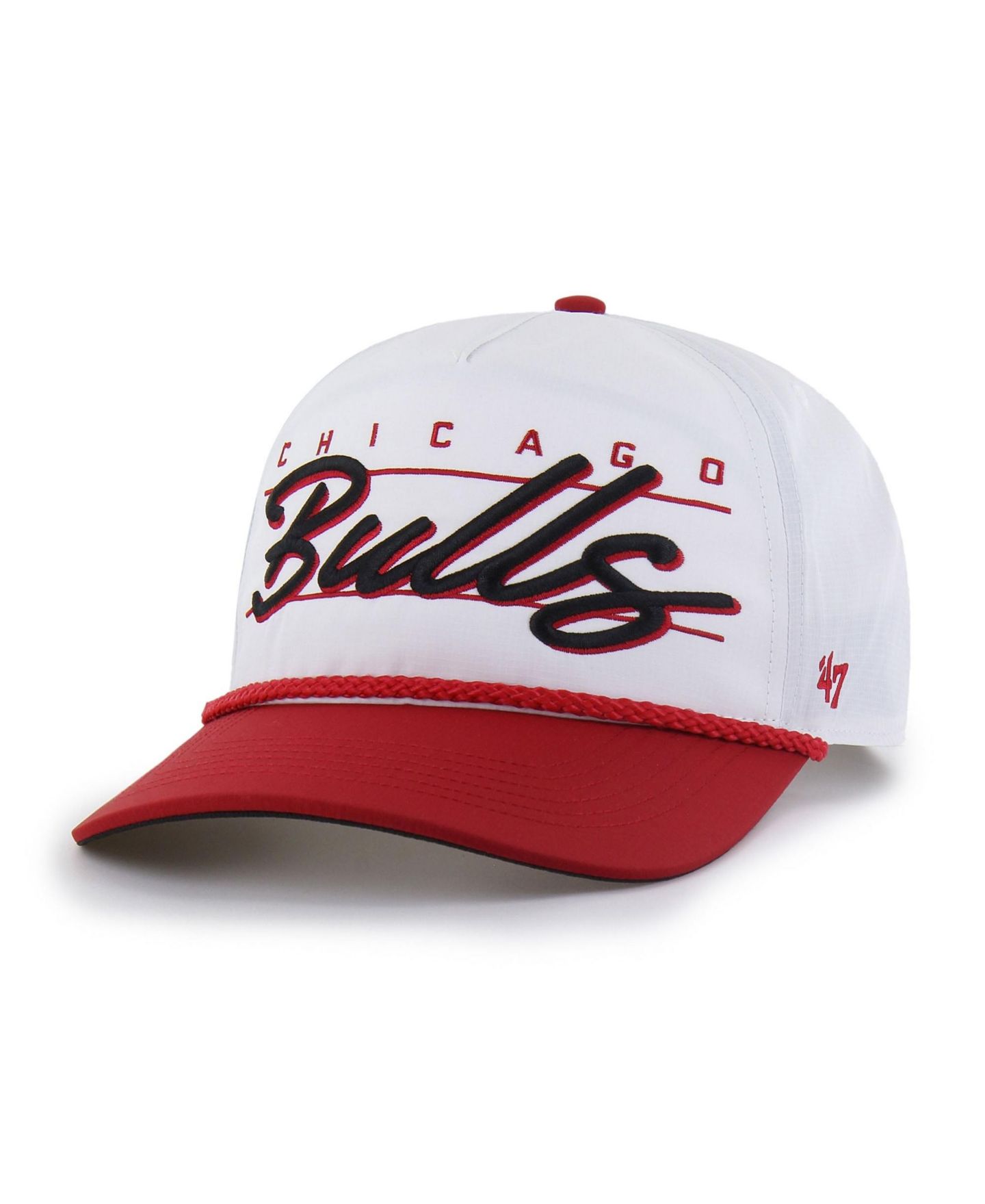 Мужская кепка '47 Brand White Chicago Bulls Brrr Condor Two-Tone Hitch Rope Adjustable Hat — фото 1