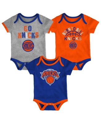 Baby Boys' and Girls' New York Knicks Born To Ball Bodysuit Set, 3-Pack