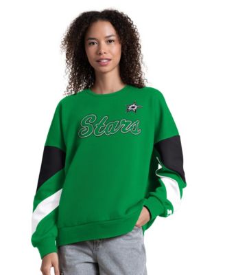 Women's Kelly Green Dallas Stars Grand Slam Sleeve Color Block Sweatshirt