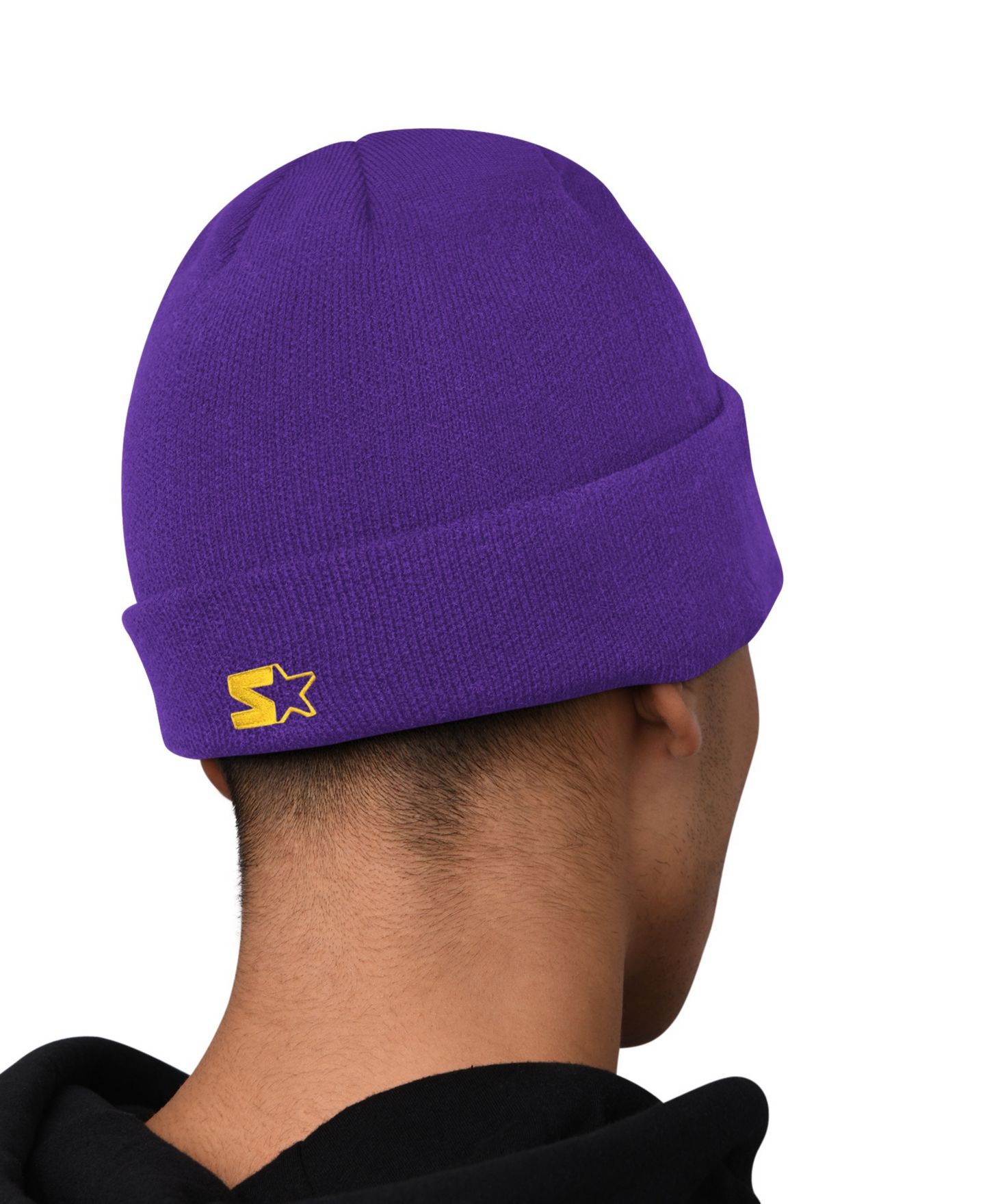 Мужские худи Starter Purple Minnesota Vikings and Cuffed Knit Hat Combo Pack — фото 5