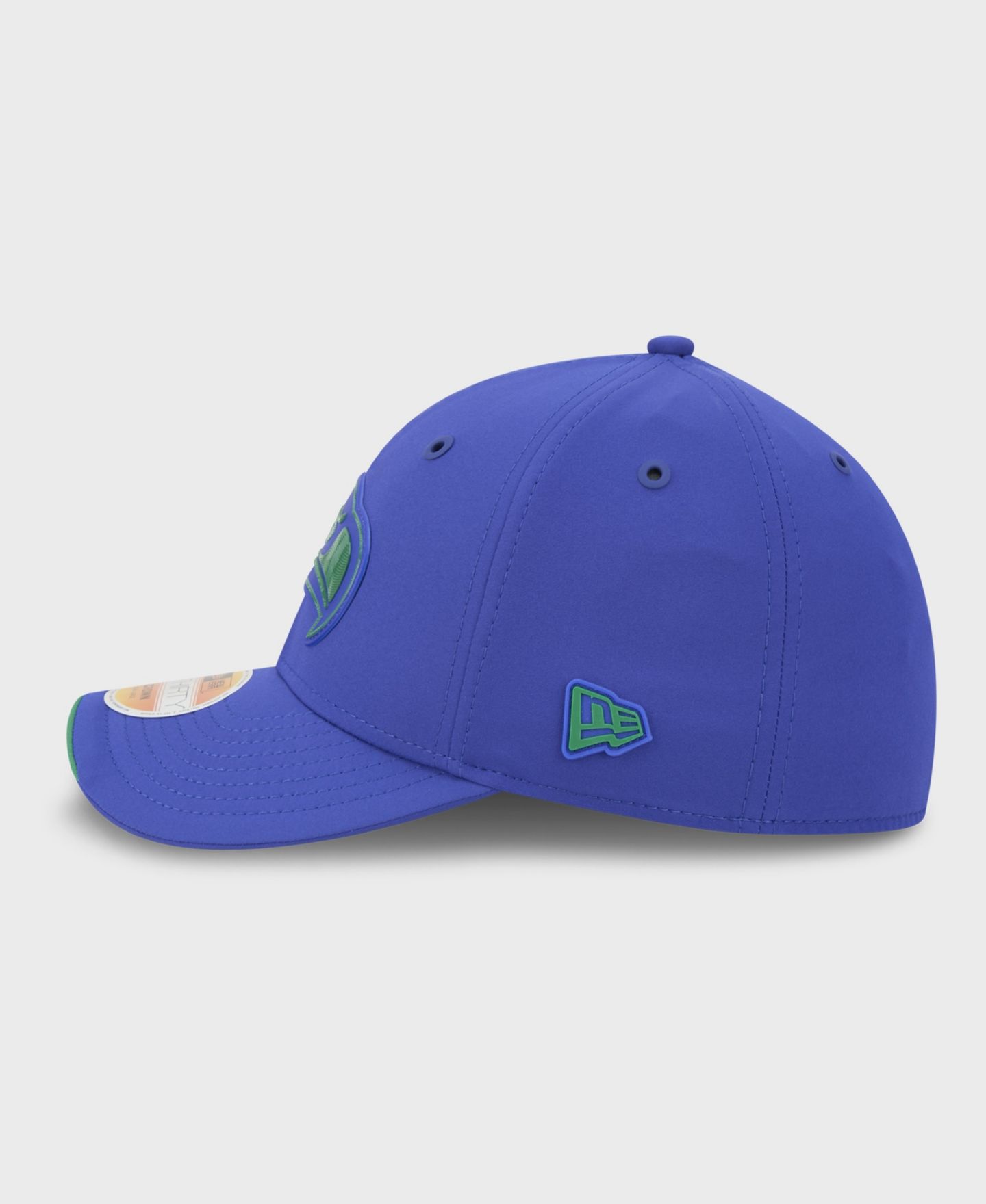 Мужская кепка New Era Royal Seattle Seahawks 2026 Sideline Throwback 39THIRTY M-Crown Flex Hat — фото 5