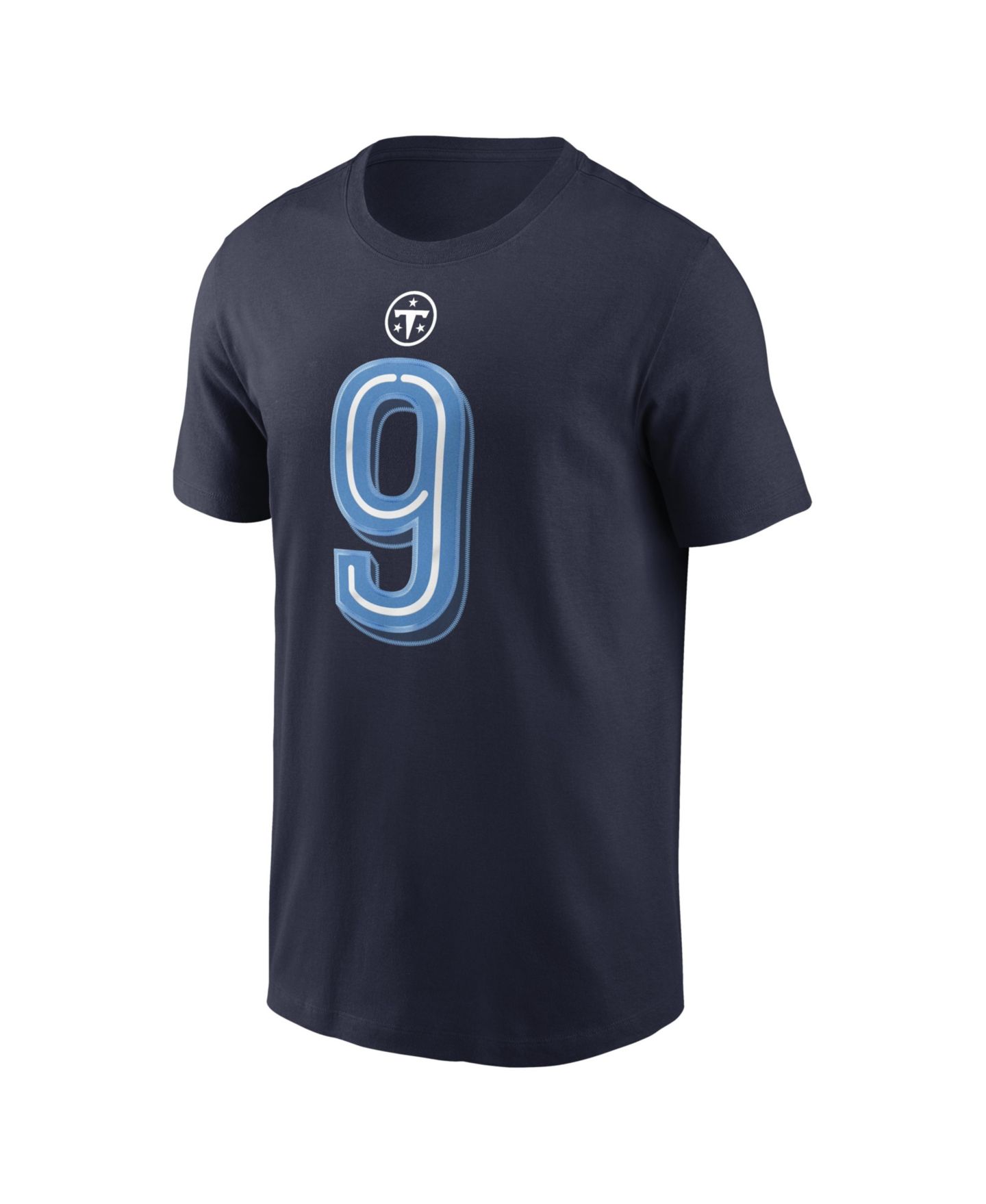 Мужская футболка Nike Steve McNair Navy Tennessee Titans 2026 Rivalries Collection Player Name & Number — фото 5