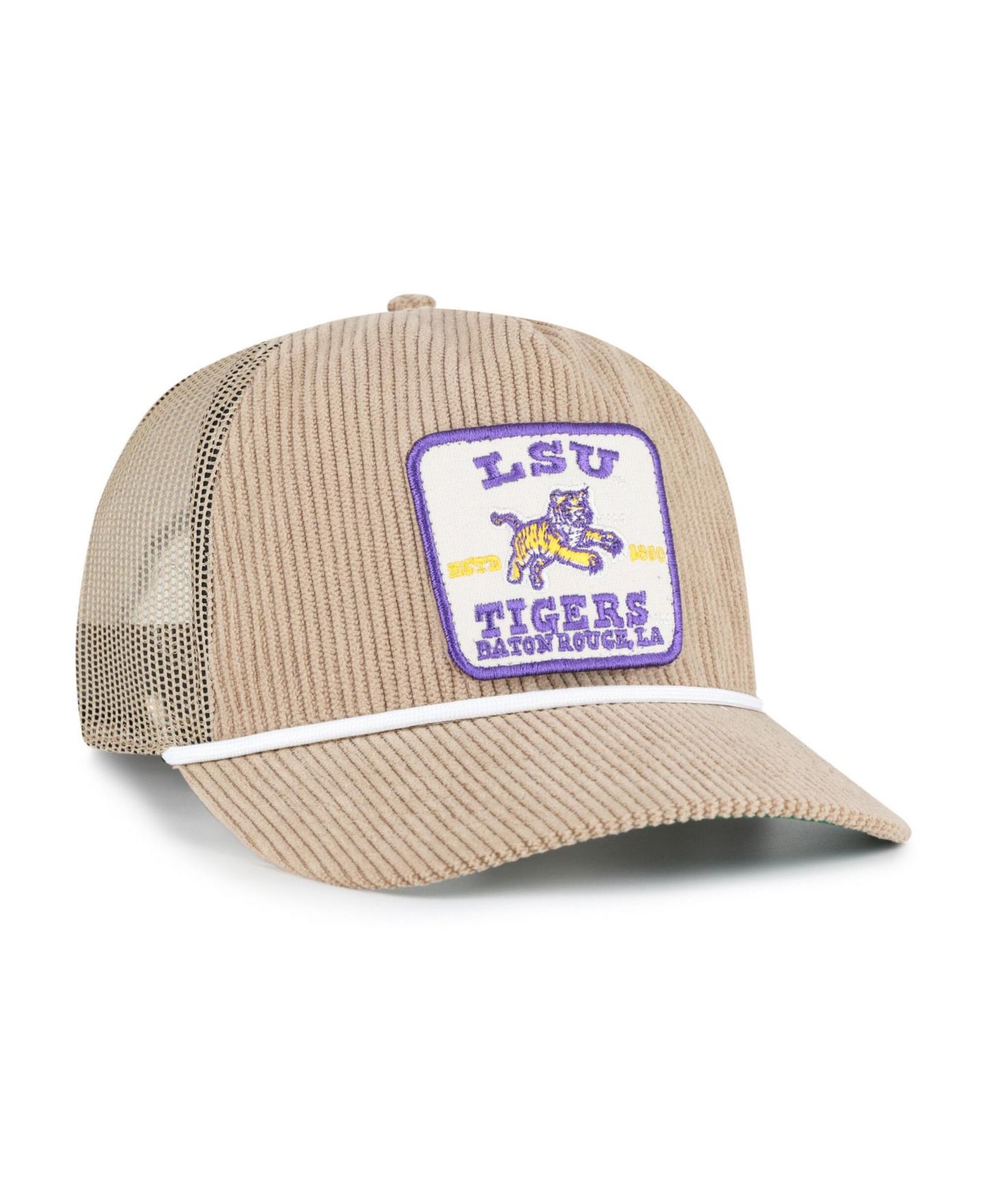 Кепка '47 Brand Khaki LSU Tigers Cordlandia Hitch Adjustable Hat — фото 2