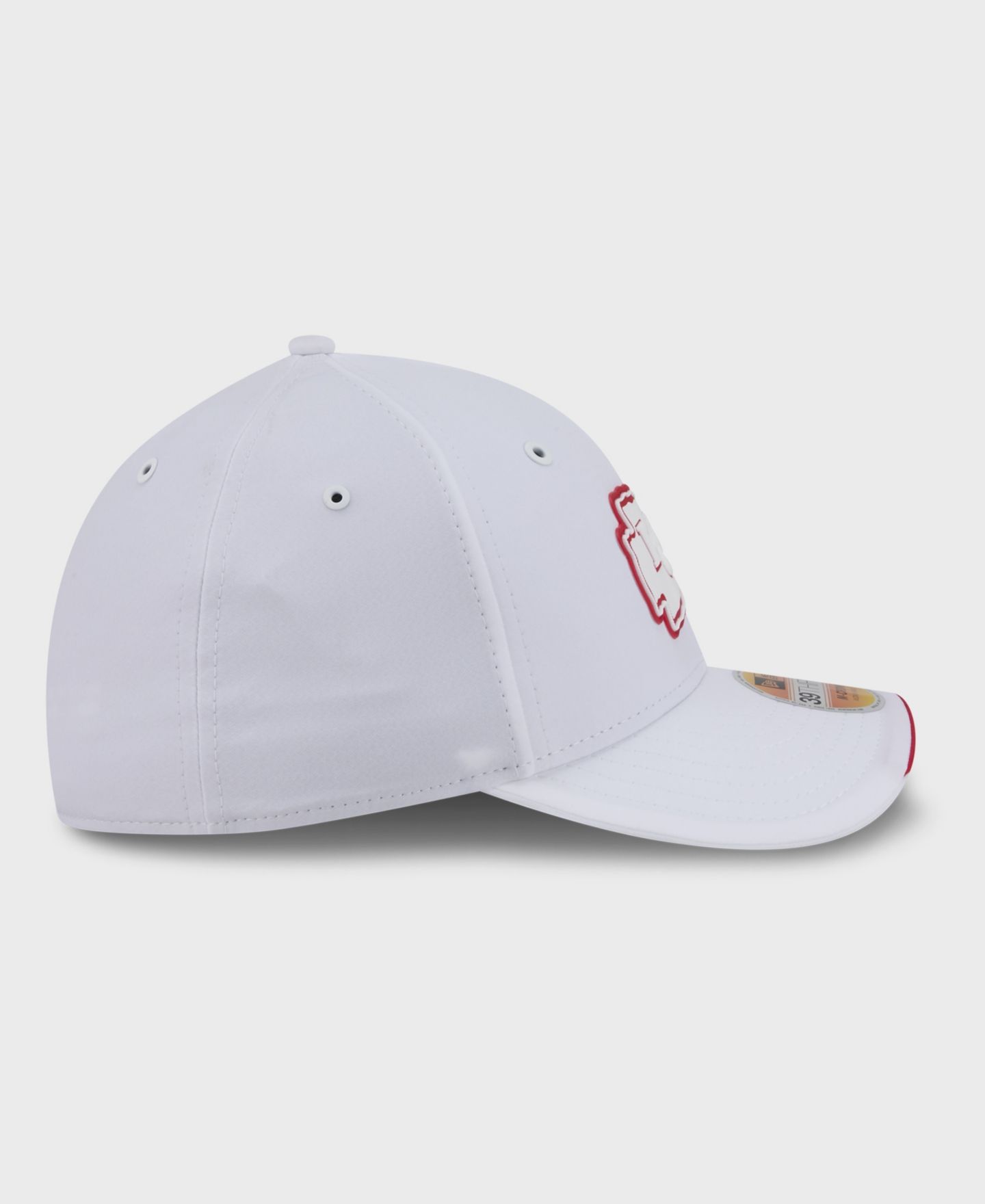 Мужская кепка New Era White Kansas City Chiefs 2026 Sideline 39THIRTY M-Crown Flex Hat — фото 6