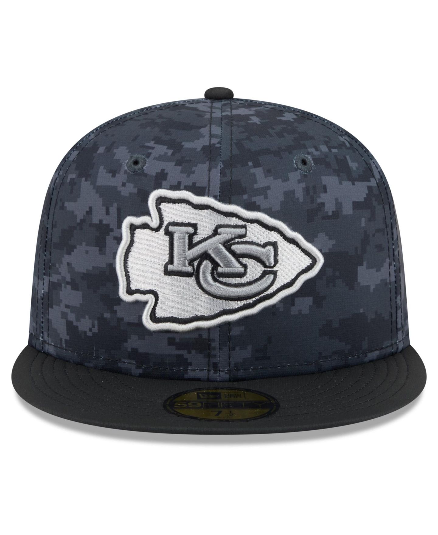 Мужская кепка New Era Black Kansas City Chiefs 2026 Salute To Service 59FIFTY Fitted Hat — фото 2