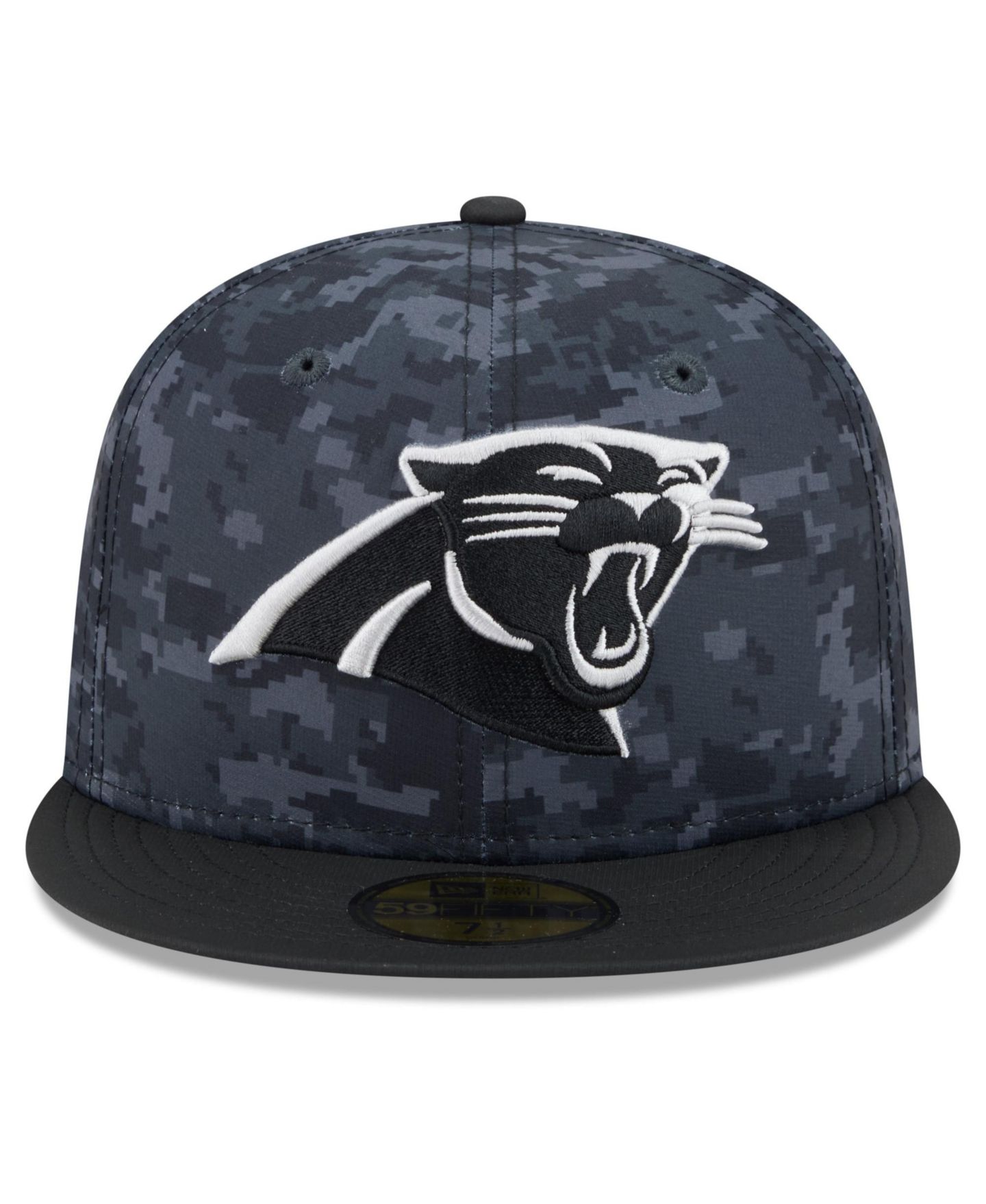 Мужская кепка New Era Black Carolina Panthers 2026 Salute To Service 59FIFTY Fitted Hat — фото 2