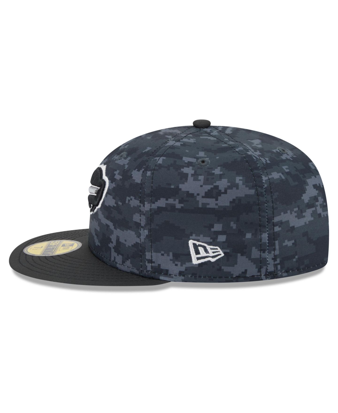 Мужская кепка New Era Black Buffalo Bills 2026 Salute To Service 59FIFTY Fitted Hat — фото 5