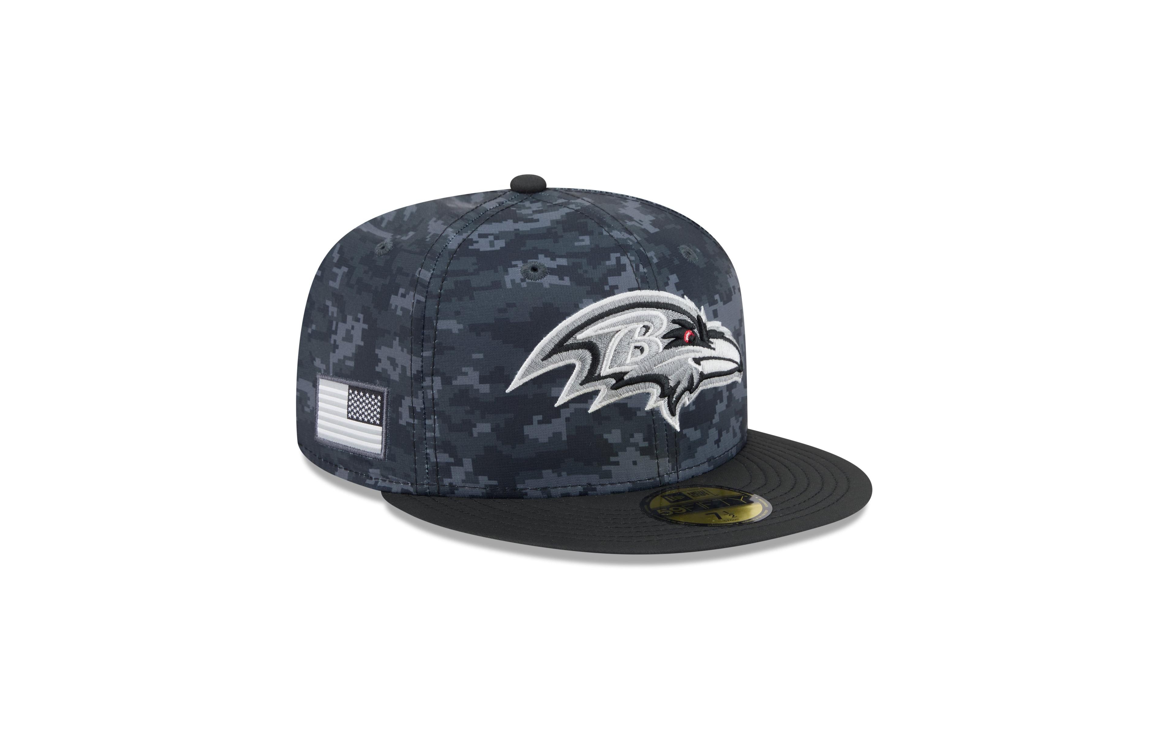 New Era Men's Black Baltimore Ravens 2026 Salute To Service 59FIFTY Fitted Hat