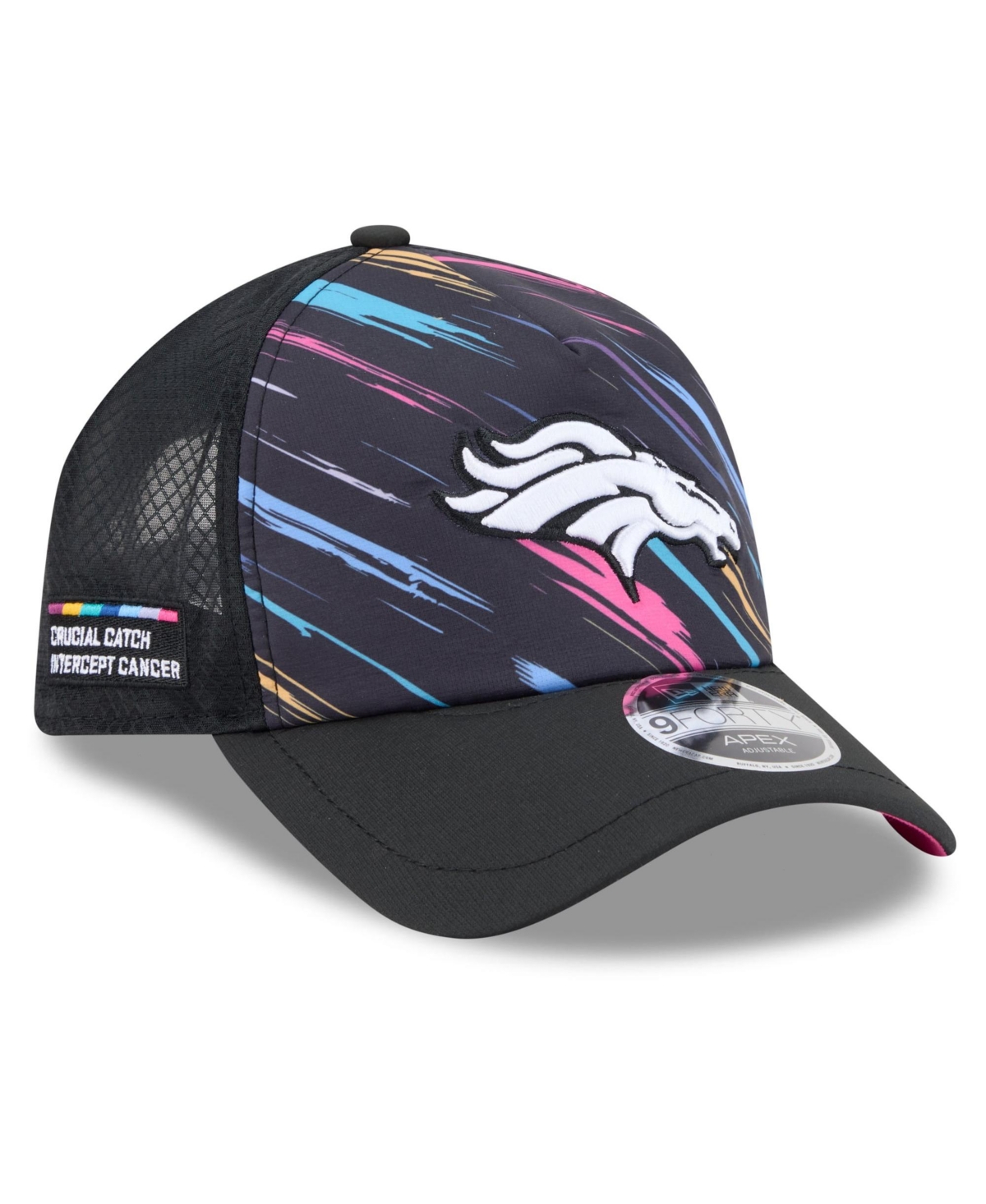 New Era Men's Black Denver Broncos 2026 Nfl Crucial Catch 9FORTY Apex Adjustable Hat - Black