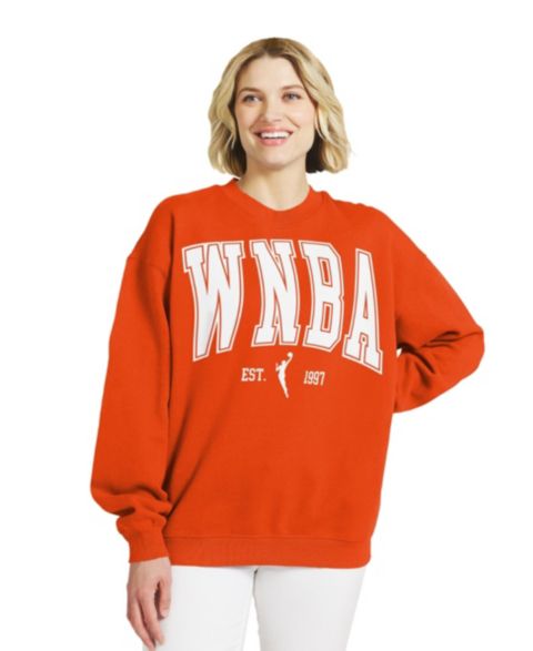 Женская толстовка WEAR by Erin Andrews Orange WNBA Oversized Team Fleece