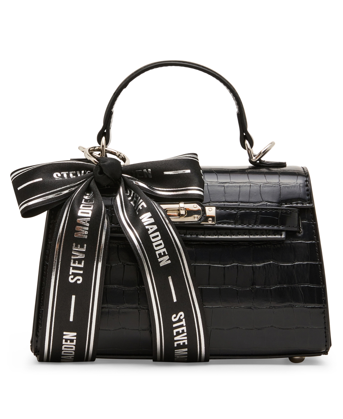 Steve Madden Signifi Faux Leather Crossbody Bow Satchel