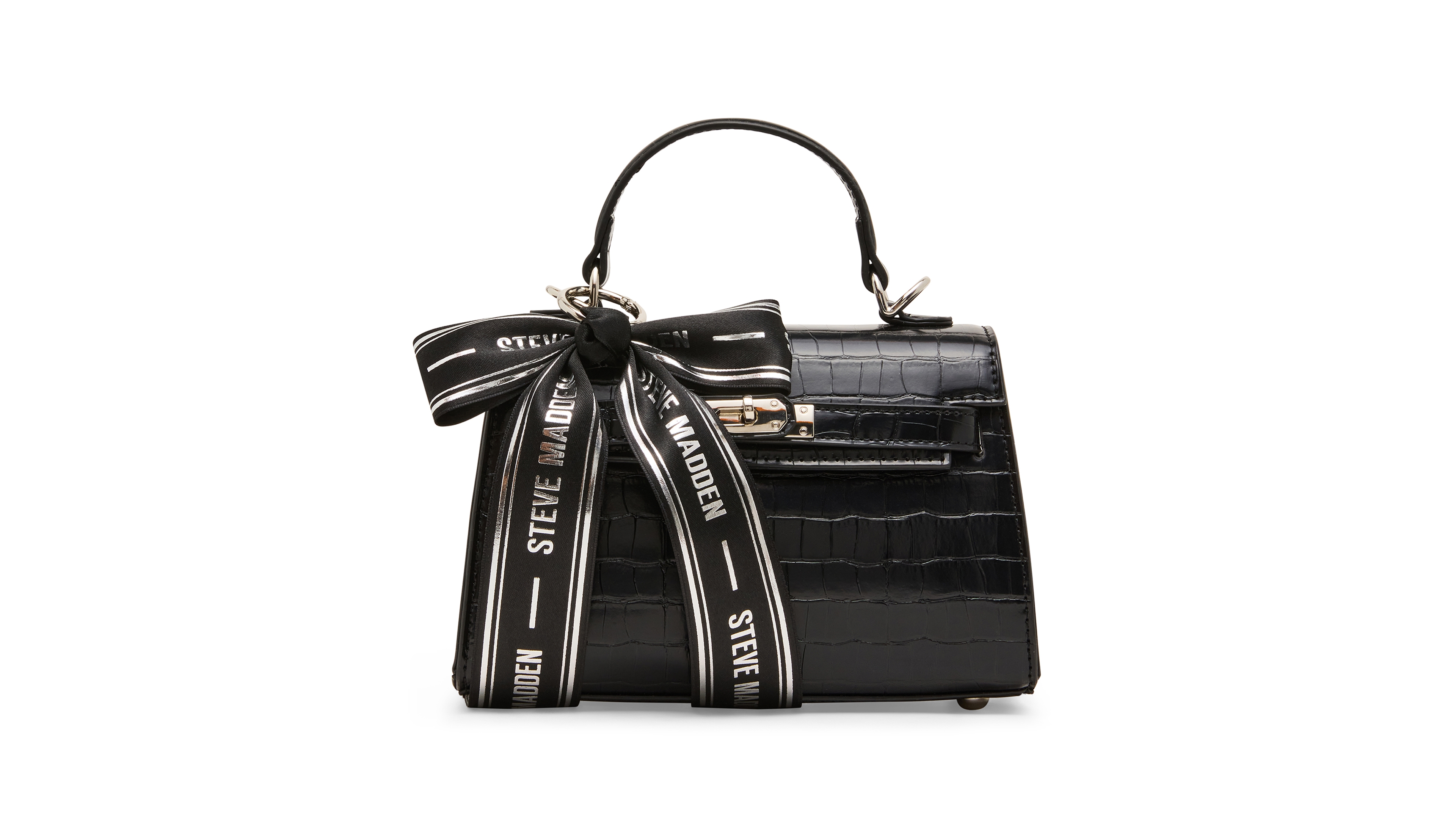 Steve Madden Signifi Faux Leather Crossbody Bow Satchel
