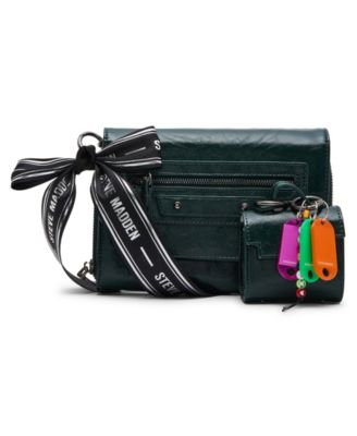 Carli Faux Leather Crossbody Wallet with Zipper Pocket