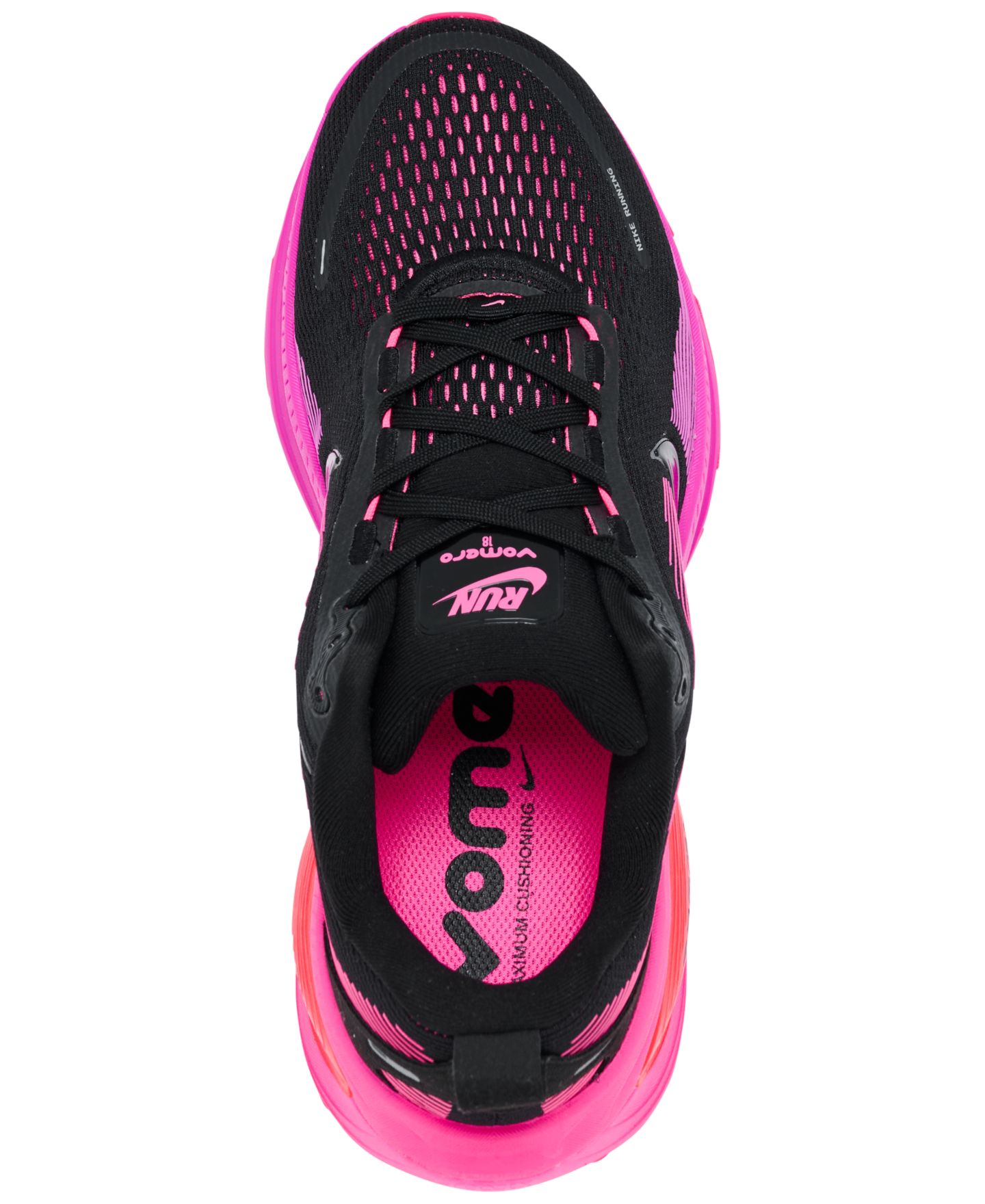 Женские кроссовки Nike Road-Running Low-Top Vomero 18 Sneakers, цвет: Чёрный — фото 5