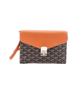 Chypre Wallet on Strap Coated Canvas with Leather