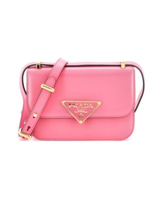 Small Embleme Triangle Logo Flap Bag Soft Calfskin
