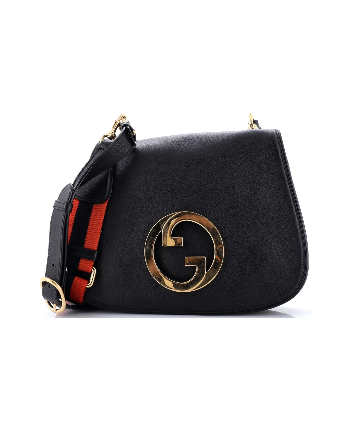 Pre-Owned Gucci Medium Blondie Nm Flap Shoulder Bag Leather - Black