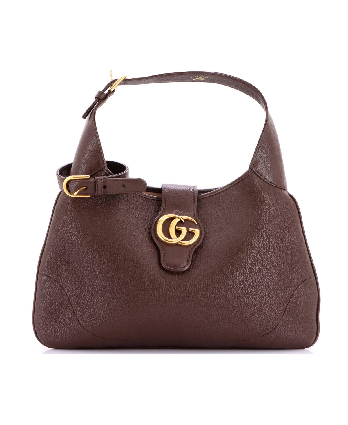 Pre-Owned Gucci Medium Aphrodite Shoulder Bag Leather - Brown