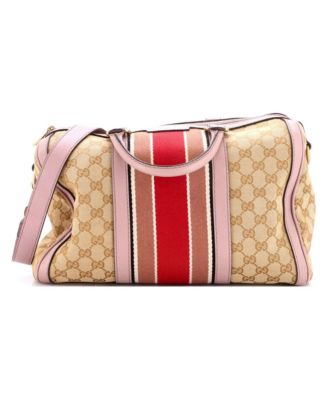 Medium Vintage Web Boston Bag GG Canvas