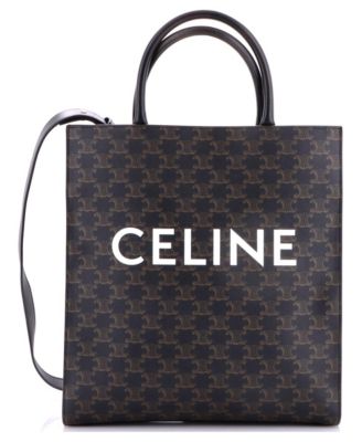 Medium Vertical Cabas Tote Triomphe Coated Canvas