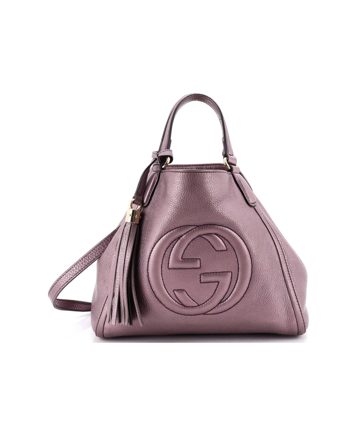 Pre-Owned Gucci Small Soho Convertible Shoulder Bag Leather - Pink